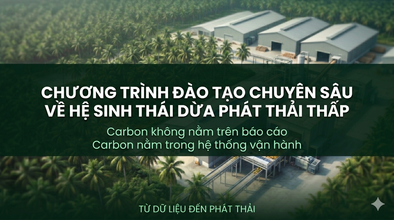 CHƯƠNG TRÌNH ĐÀO TẠO CHUYÊN SÂU VỀ HỆ SINH THÁI DỪA PHÁT THẢI THẤP 